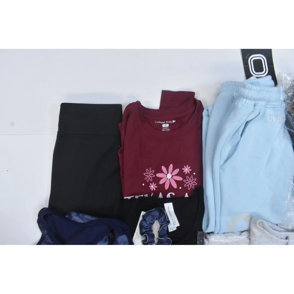Wholesale Bulk Lot Of 15 Girls Size Small 6/7 Mixed Season Tops Bottoms Dresses